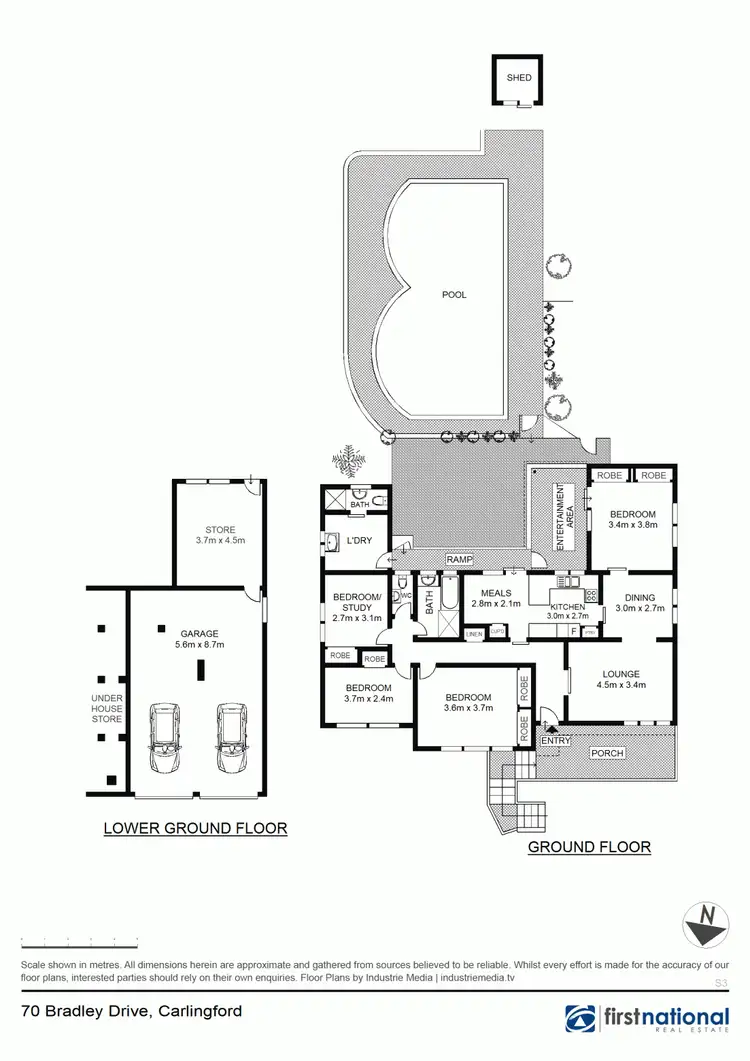 Floorplan of Homely house listing, 70 Bradley Drive, Carlingford NSW 2118