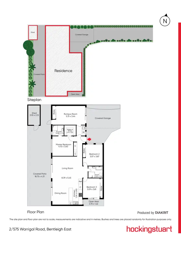 Floorplan of Homely townhouse listing, 2/575 Warrigal Road, Bentleigh East VIC 3165