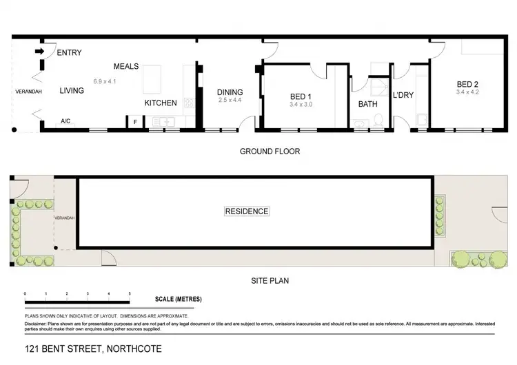 Floorplan of Homely house listing, 121 Bent Street, Northcote VIC 3070
