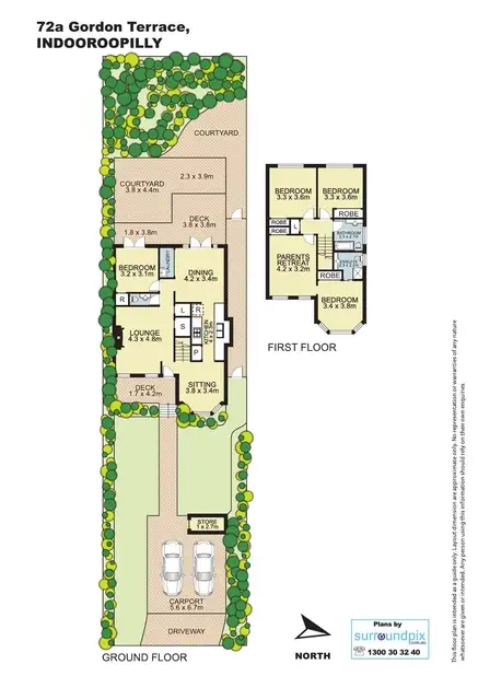 Floorplan of Homely house listing, 72A Gordon Terrace, Indooroopilly QLD 4068