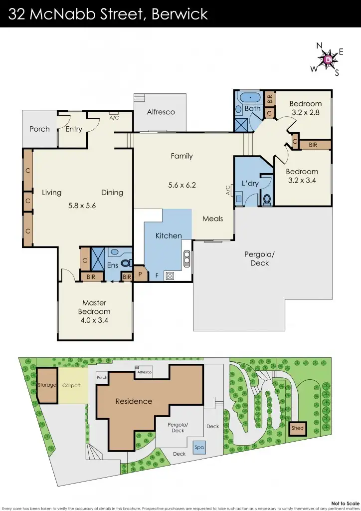 Floorplan of Homely house listing, 32 McNabb Street, Berwick VIC 3806