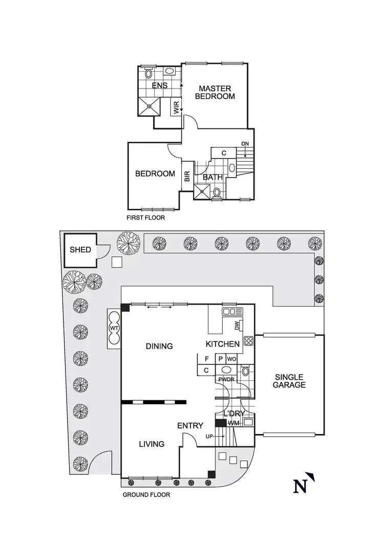 Floorplan of Homely townhouse listing, 4/129 Mountain View Road, Briar Hill VIC 3088
