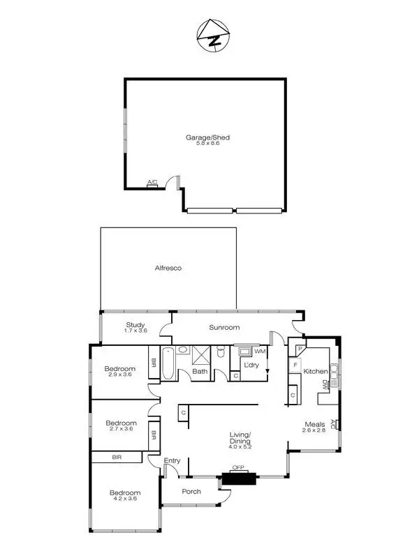 Floorplan of Homely house listing, 12 Orama Avenue, Wendouree VIC 3355