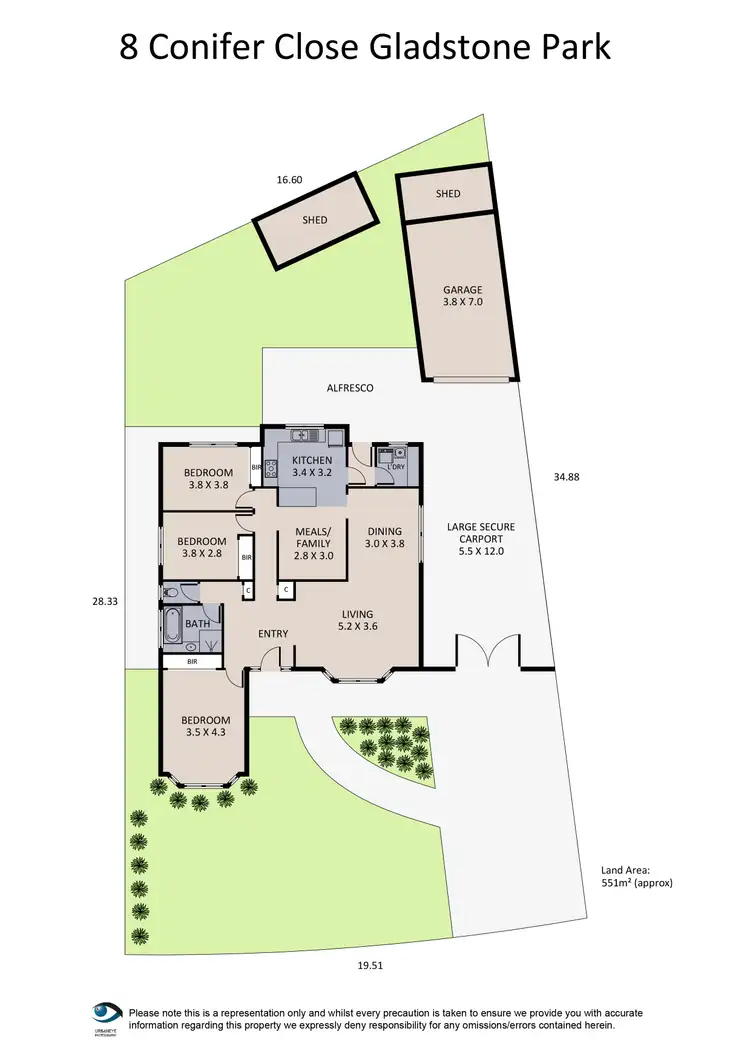 Floorplan of Homely house listing, 8 Conifer Close, Gladstone Park VIC 3043