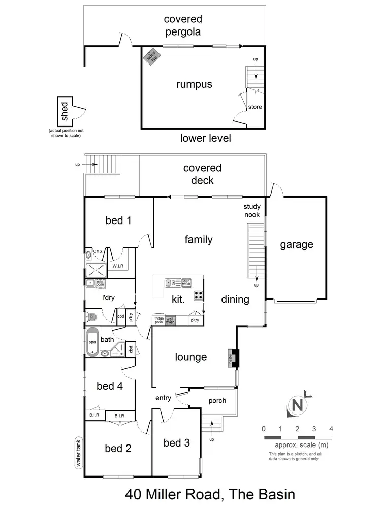 Floorplan of Homely house listing, 40 Miller Road, The Basin VIC 3154