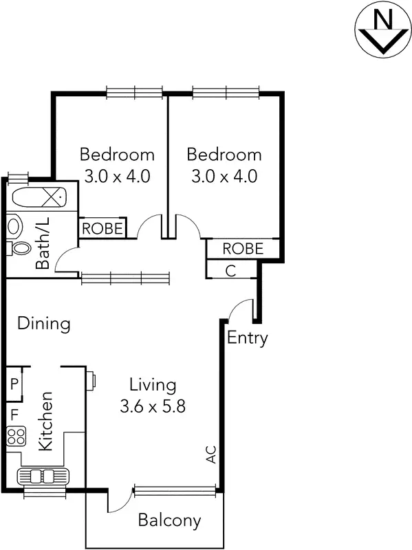 Floorplan of Homely apartment listing, 6/11 Ardene Court, Hawthorn VIC 3122