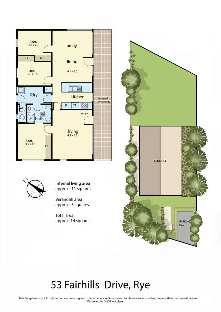 Floorplan of Homely house listing, 53 Fairhills Drive, Rye VIC 3941