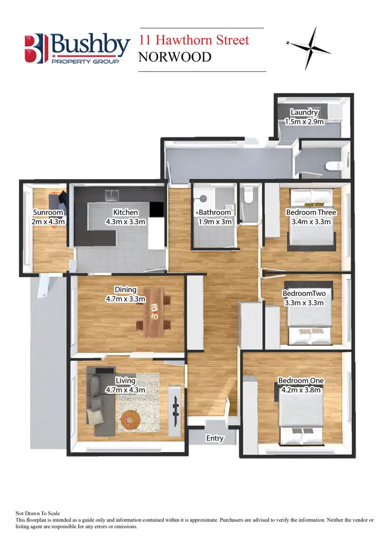 Floorplan of Homely house listing, 11 Hawthorn Street, Norwood TAS 7250