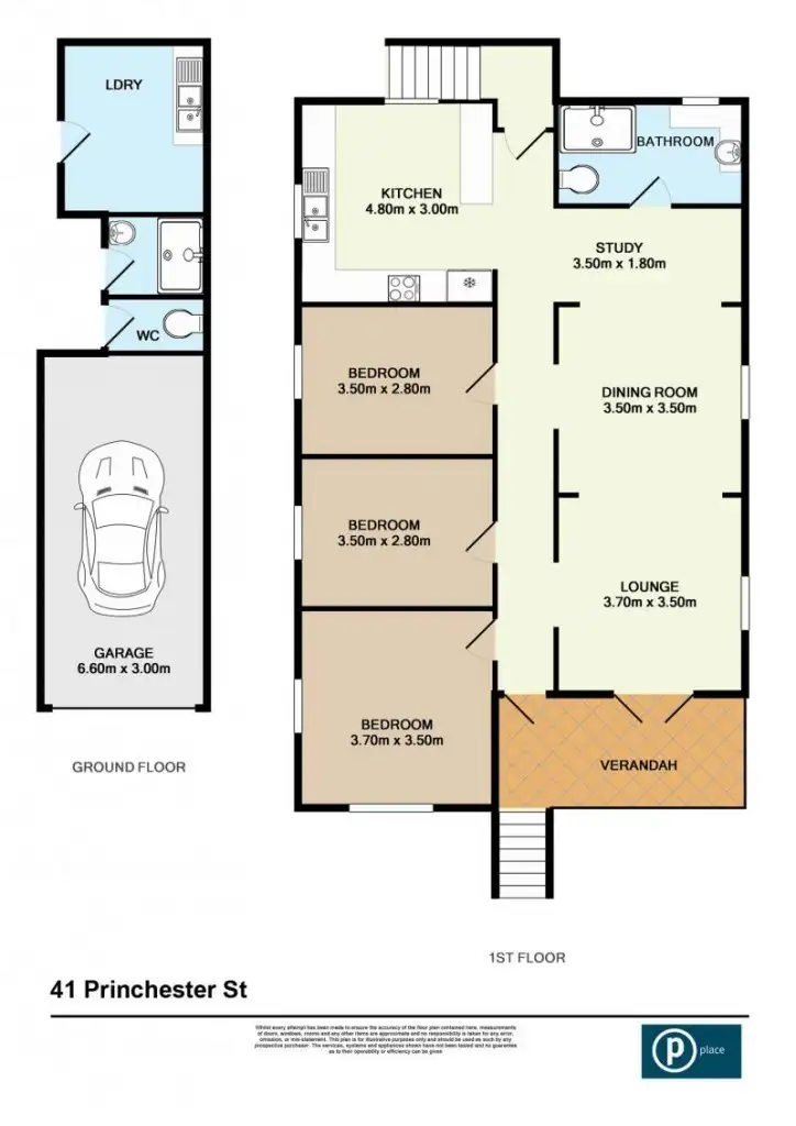Floorplan of Homely house listing, 41 Princhester Street, West End QLD 4101