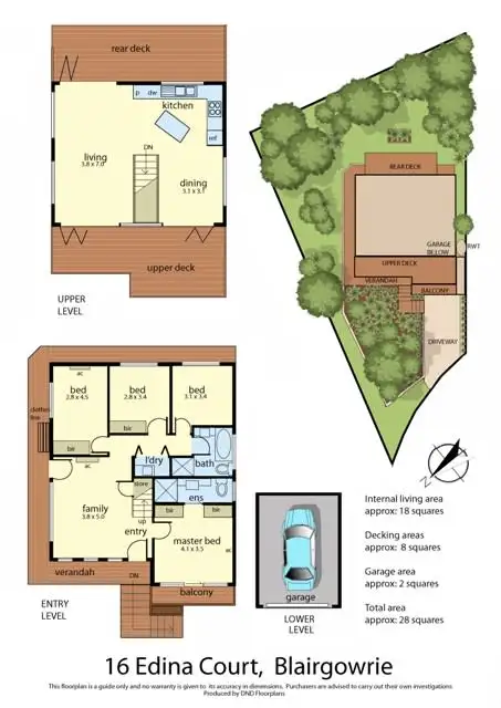 Floorplan of Homely house listing, 16 Edina Court, Blairgowrie VIC 3942