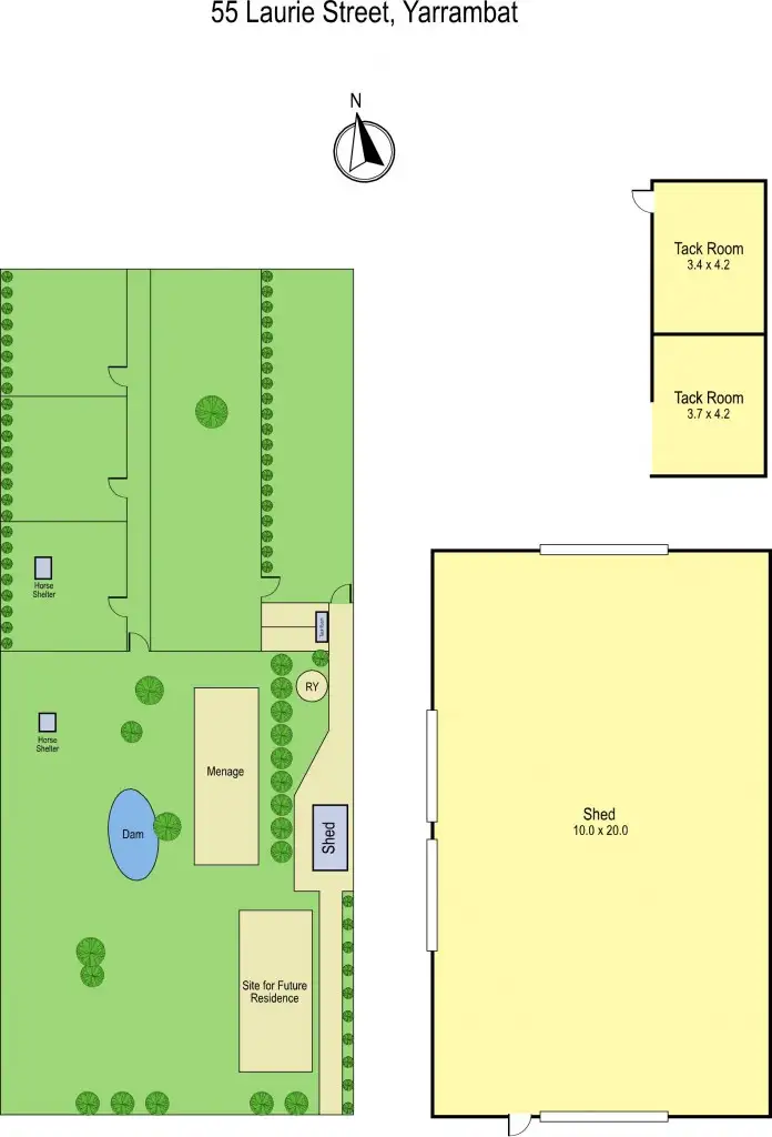 Floorplan of Homely land listing, 55 Laurie Street, Yarrambat VIC 3091