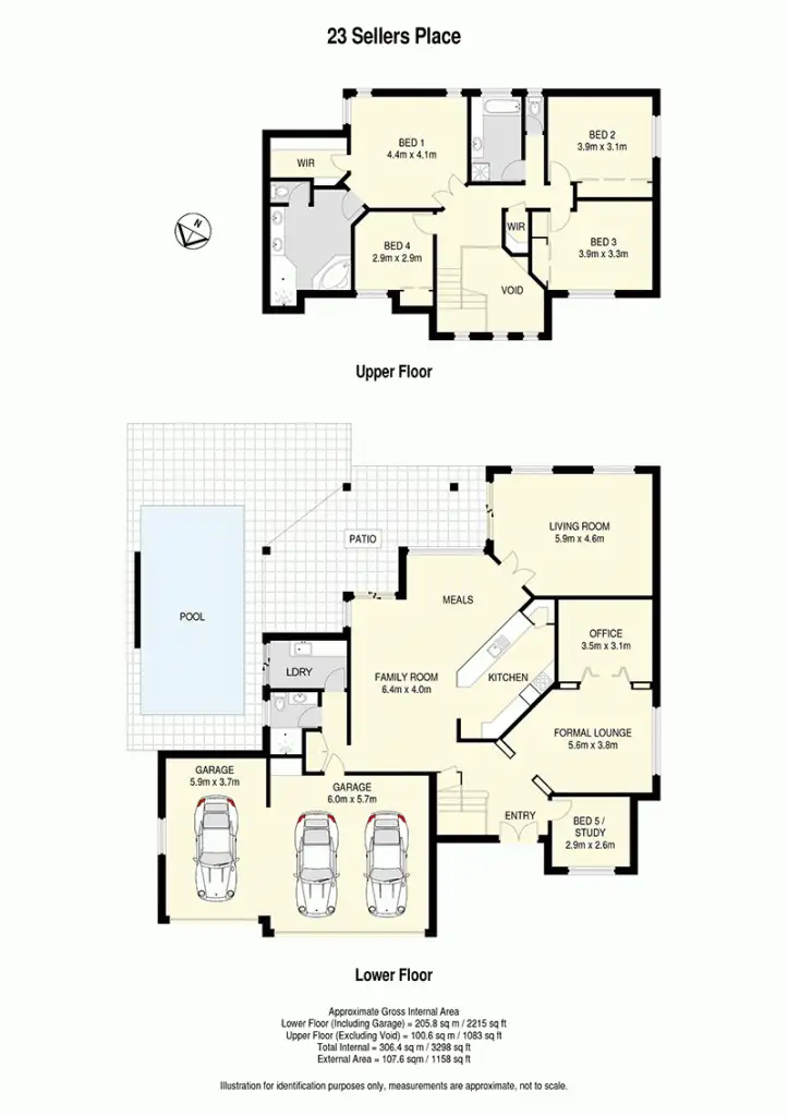 Floorplan of Homely house listing, 23 Sellers Place, Mcdowall QLD 4053