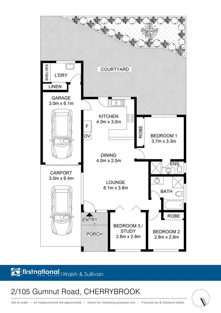 Floorplan of Homely villa listing, 2/105 Gumnut Road, Cherrybrook NSW 2126