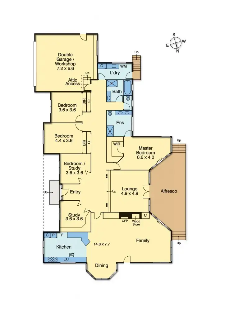 Floorplan of Homely house listing, 148 Wooralla Drive, Mount Eliza VIC 3930