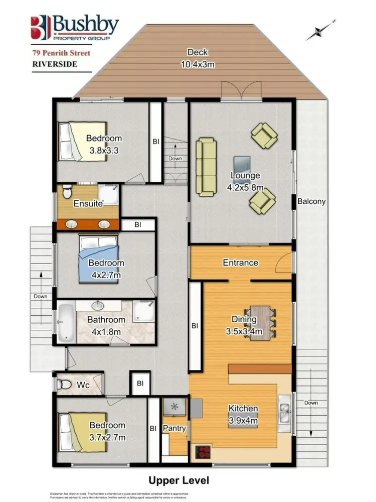 Floorplan of Homely house listing, 79 Penrith Street, Riverside TAS 7250