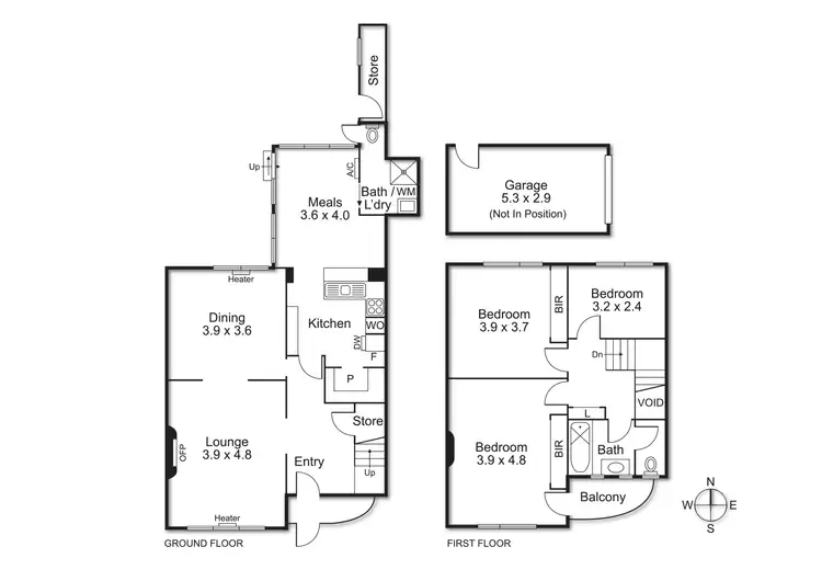 Floorplan of Homely townhouse listing, 11A Were Street, Brighton VIC 3186