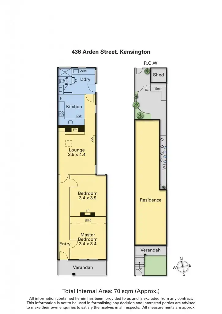 Floorplan of Homely house listing, 436 Arden Street, Kensington VIC 3031