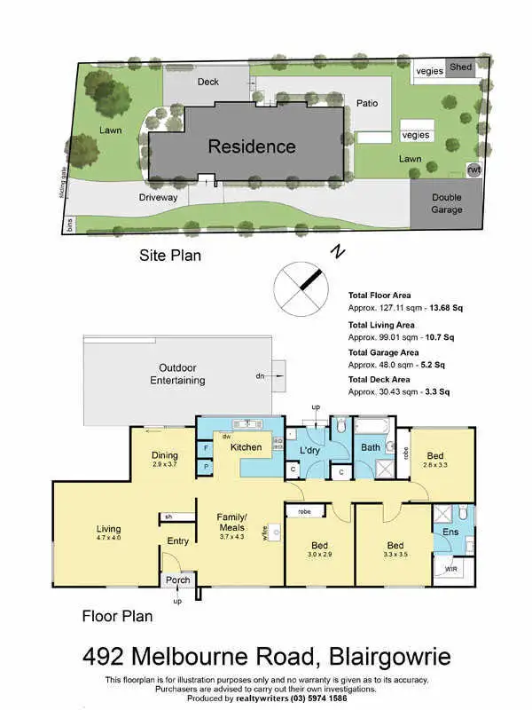 Floorplan of Homely house listing, 492 Melbourne Road, Blairgowrie VIC 3942