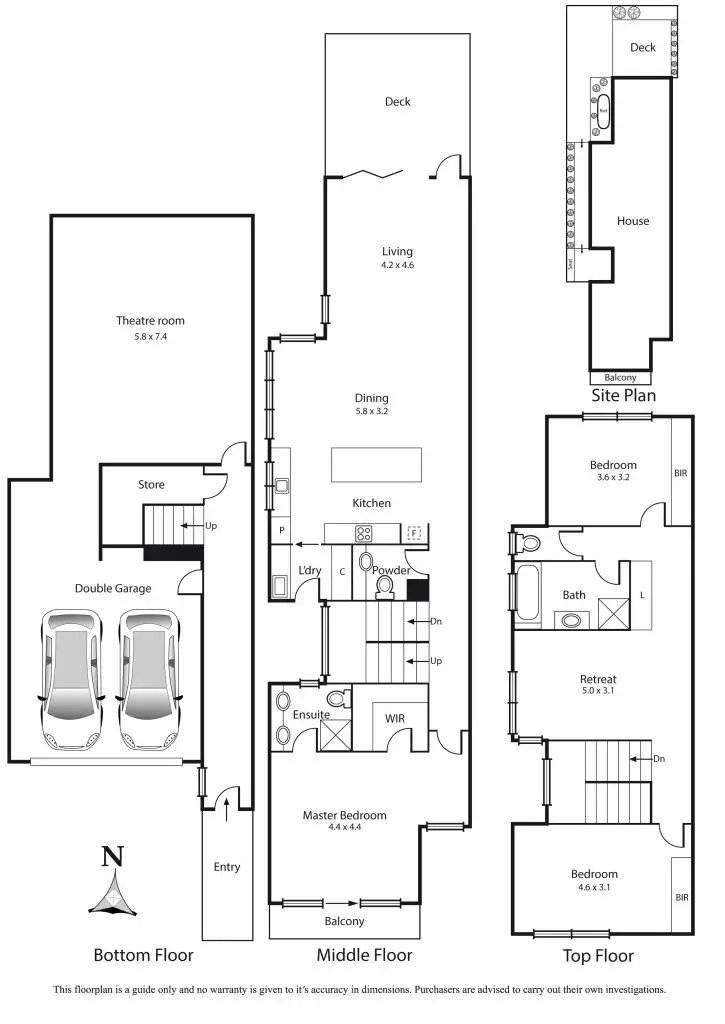 Floorplan of Homely townhouse listing, 3/3 Latona Street, Mentone VIC 3194