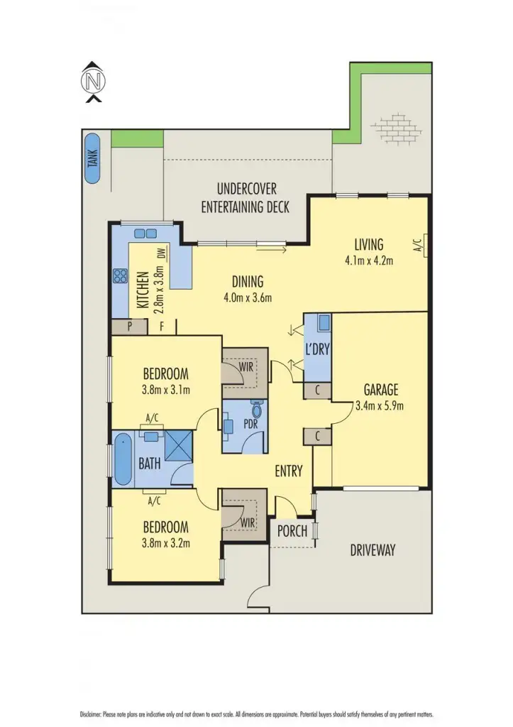 Floorplan of Homely townhouse listing, 2/11 Mowat Street, Geelong West VIC 3218
