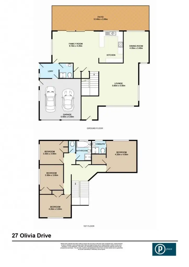 Floorplan of Homely house listing, 27 Olivia Drive, Carina Heights QLD 4152