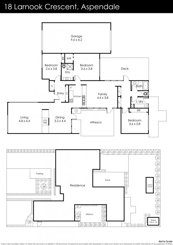 Floorplan of Homely house listing, 18 Larnook Crescent, Aspendale VIC 3195