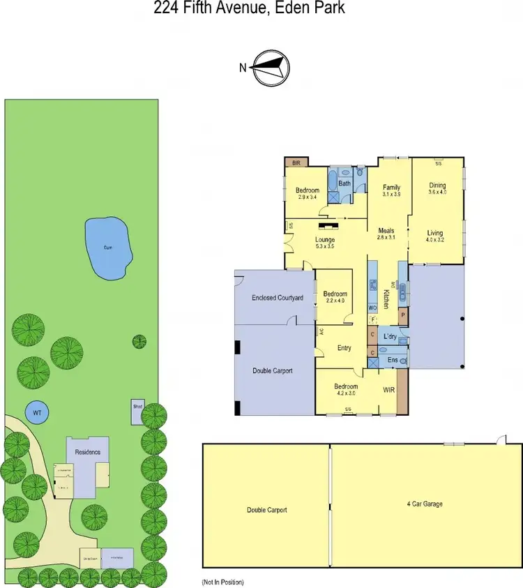 Floorplan of Homely house listing, 224 Fifth Avenue, Eden Park VIC 3757