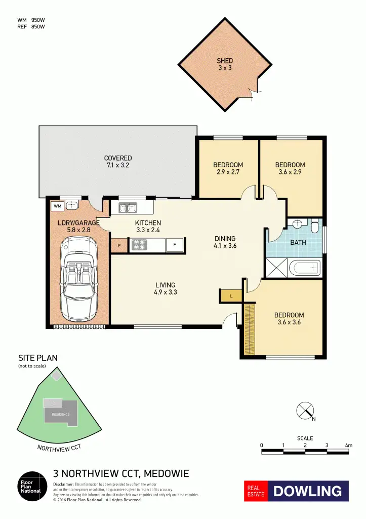 Floorplan of Homely house listing, 3 Northview Circuit, Medowie NSW 2318