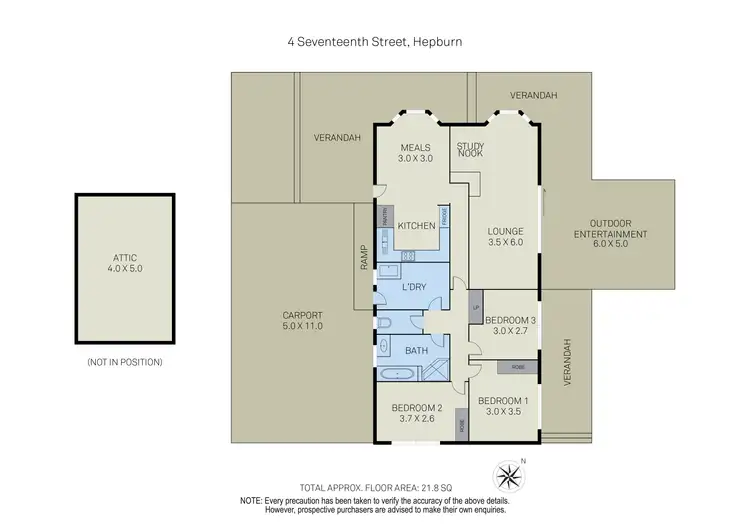 Floorplan of Homely house listing, 4 Seventeenth Street, Hepburn Springs VIC 3461