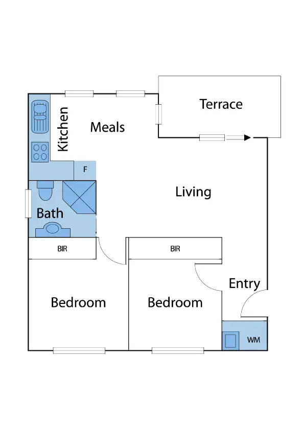 Floorplan of Homely apartment listing, 13/20 Bishop Street, Kingsville VIC 3012