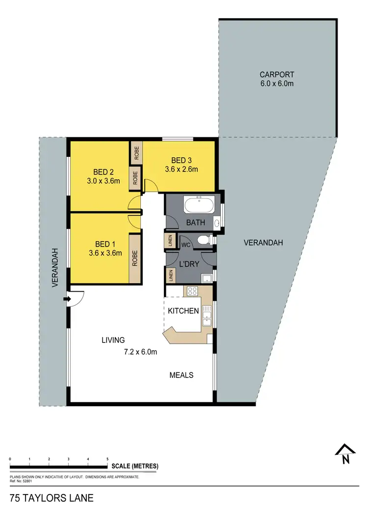 Floorplan of Homely house listing, 75 Taylors Lane, Strathfieldsaye VIC 3551