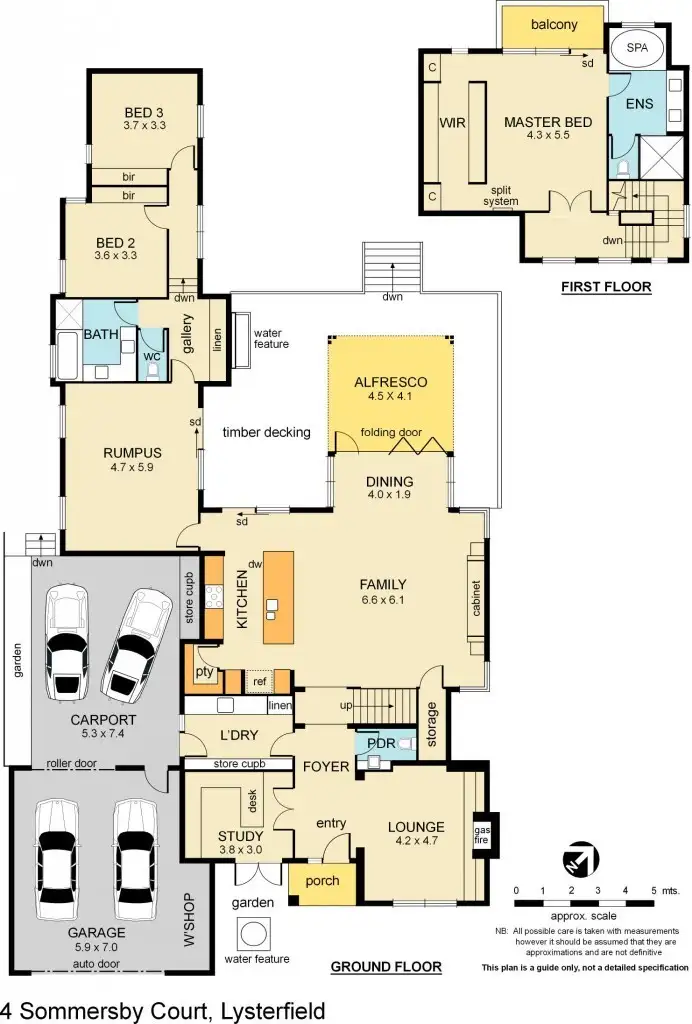Floorplan of Homely house listing, 4 Sommersby Court, Lysterfield VIC 3156
