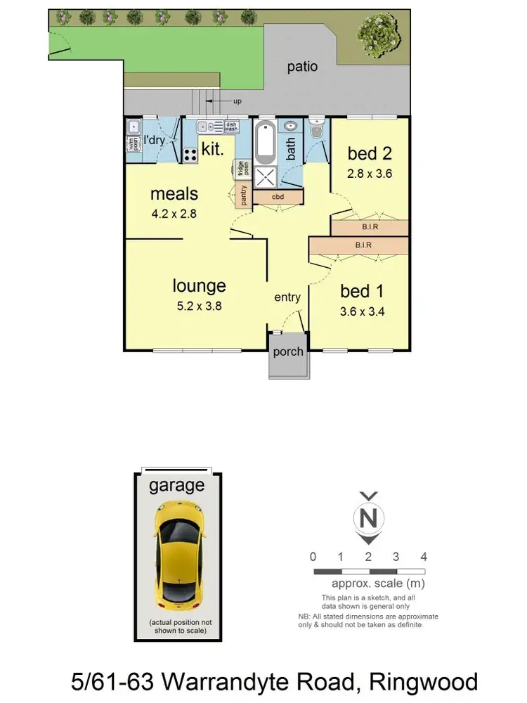 Floorplan of Homely unit listing, 5/61-63 Warrandyte Road, Ringwood VIC 3134
