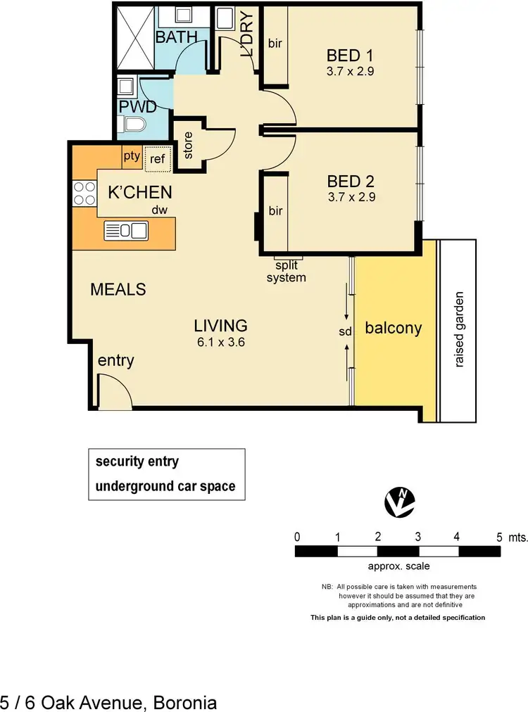 Floorplan of Homely unit listing, 5/6 Oak Avenue, Boronia VIC 3155