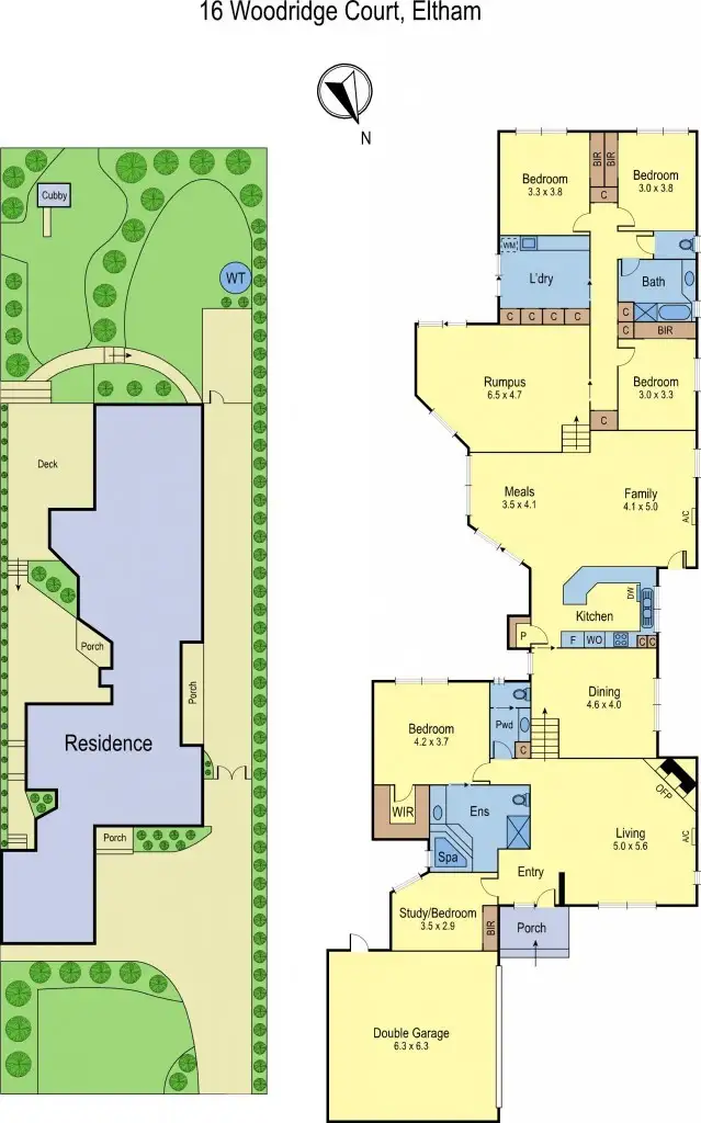 Floorplan of Homely house listing, 16 Woodridge Court, Eltham VIC 3095