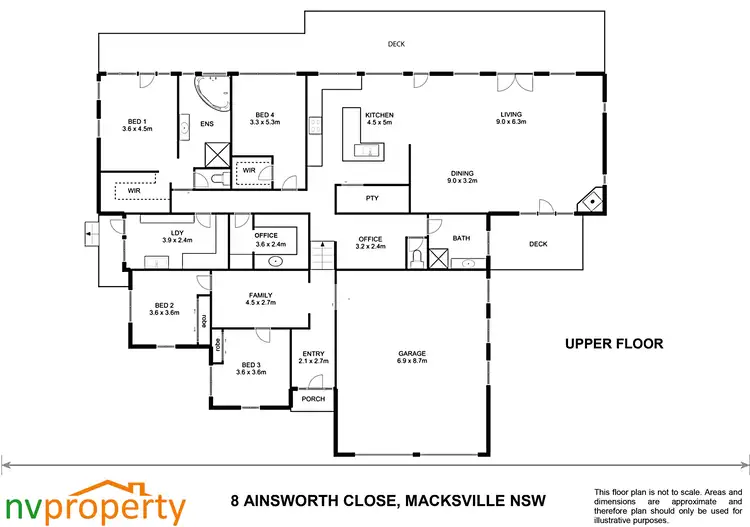 Floorplan of Homely house listing, 8 Ainsworth  Close, Macksville NSW 2447