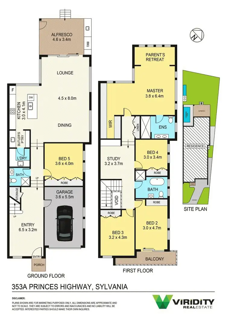 Floorplan of Homely semi-detached listing, 353a Princes  Highway, Sylvania NSW 2224