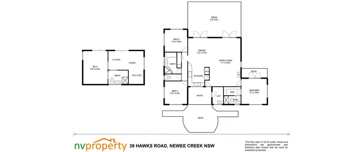 Floorplan of Homely rural property listing, 39 Hawks Road, Newee Creek NSW 2447