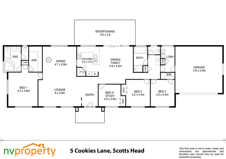 Floorplan of Homely other listing, 5 Cookies Lane, Way Way NSW 2447
