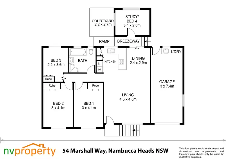 Floorplan of Homely house listing, 54 Marshall Way, Nambucca Heads NSW 2448