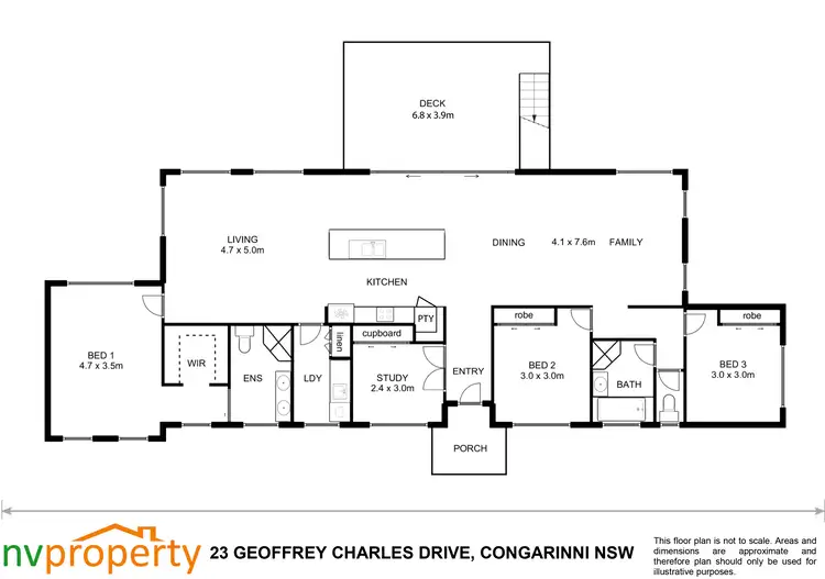 Floorplan of Homely house listing, 23 Geoffrey Charles Drive, Congarinni NSW 2447