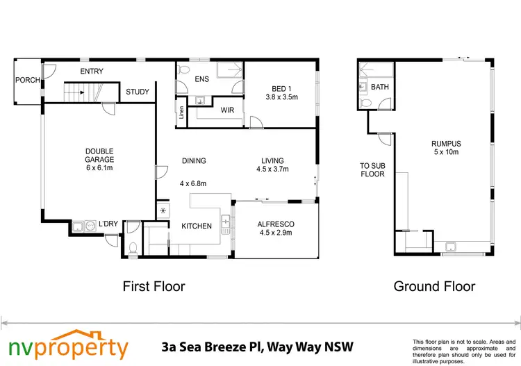 Floorplan of Homely house listing, 3A Sea Breeze Place, Scotts Head NSW 2447