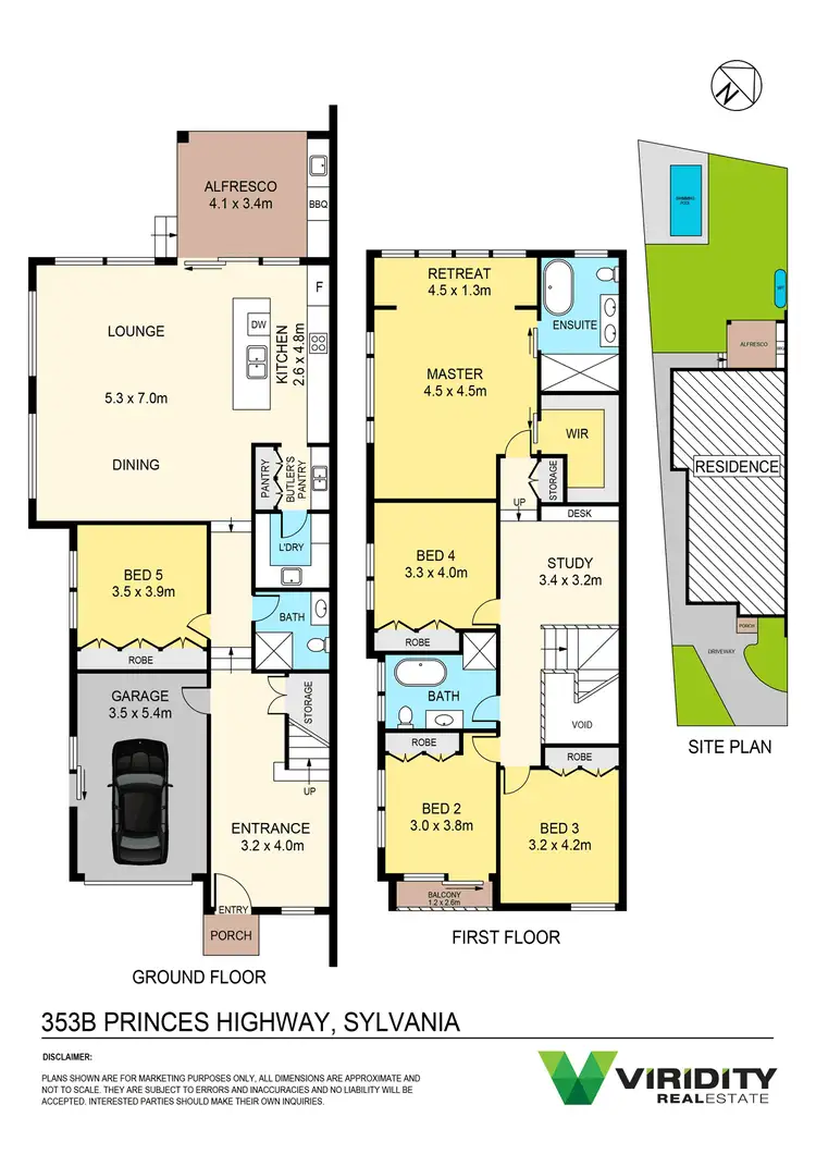 Floorplan of Homely semi-detached listing, 353B Princes  Highway, Sylvania NSW 2224