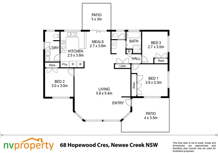 Floorplan of Homely rural property listing, 68 Hopewood Crescent, Newee Creek NSW 2447