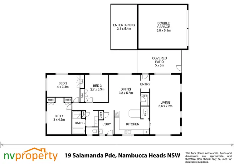 Floorplan of Homely house listing, 19 Salamanda Parade, Nambucca Heads NSW 2448