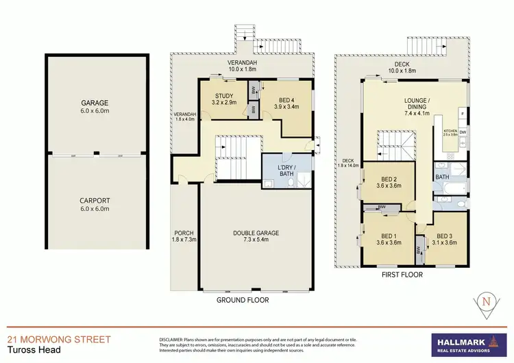 Floorplan of Homely house listing, 21 Morwong Street, Tuross Head NSW 2537