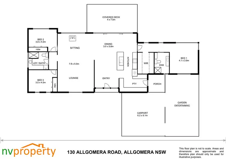 Floorplan of Homely house listing, 130 Allgomera Road, Allgomera NSW 2441