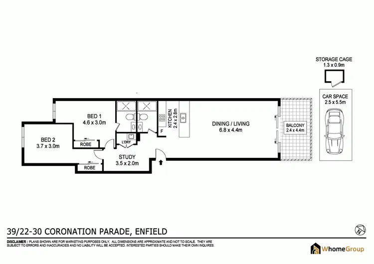 Floorplan of Homely apartment listing, 39/20-30 Coronation Parade, Enfield NSW 2136