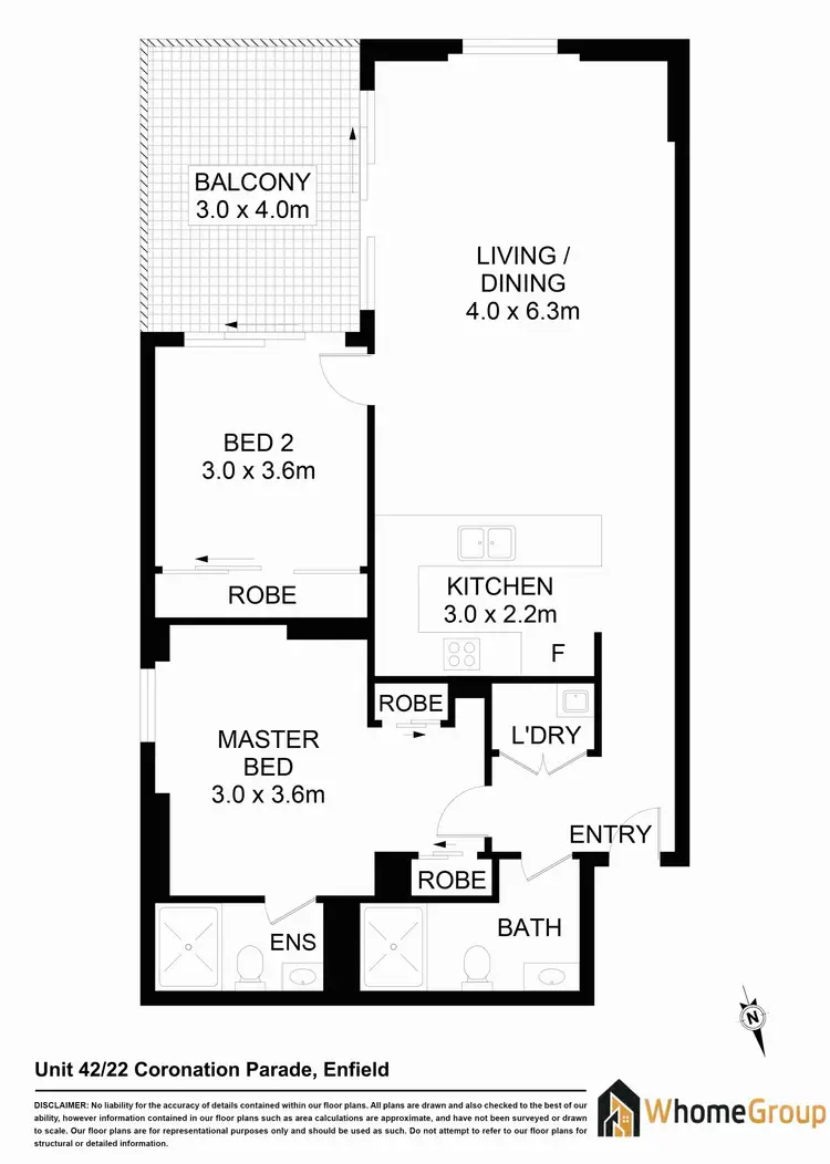 Floorplan of Homely apartment listing, 42/20-30 Coronation Parade, Enfield NSW 2136