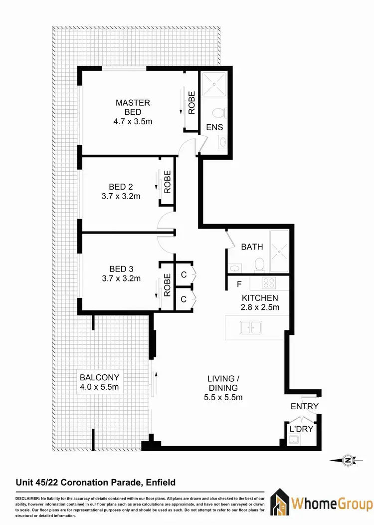 Floorplan of Homely apartment listing, 45/20-30 Coronation Parade, Enfield NSW 2136
